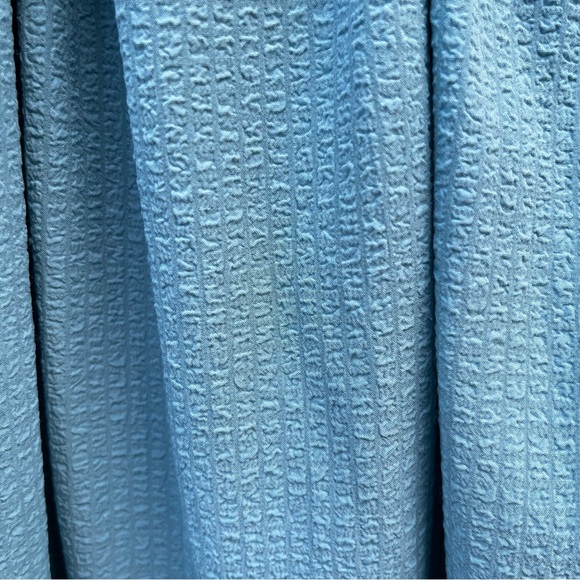 ASTR the Label Twist Back Tie Midi Light Blue Teal Romantic Dress - Medium - Picture 9 of 14